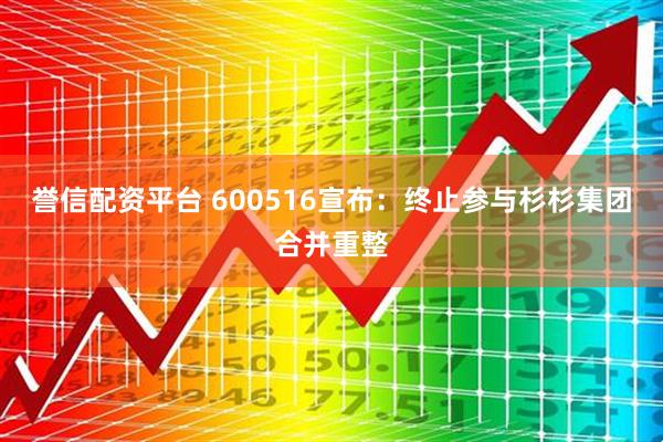 誉信配资平台 600516宣布：终止参与杉杉集团合并重整